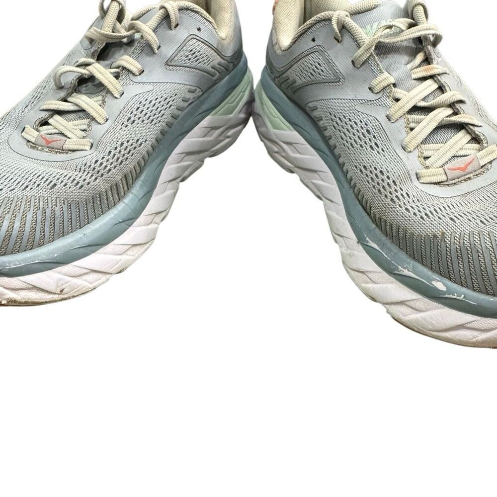 Hoka One One Bondi 7 Womens Size 9 Baby Blue Athletic Running Shoes Sneakers - Picture 5 of 8